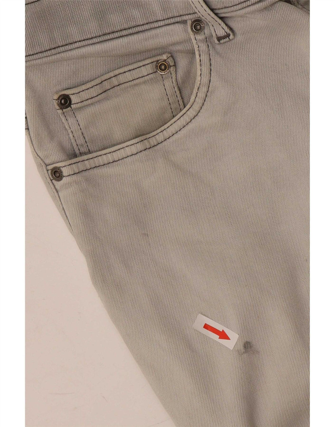 Marks & Spencer Mens Blue Harbour Straight Jeans W34 L29 Grey Cotton