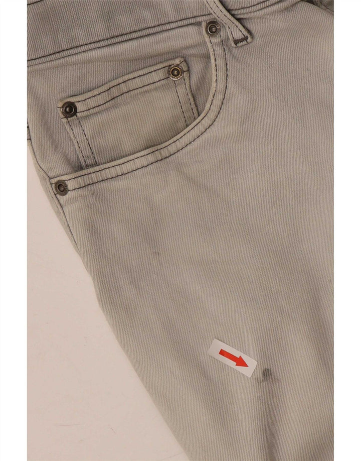 Marks & Spencer Mens Blue Harbour Straight Jeans W34 L29 Grey Cotton