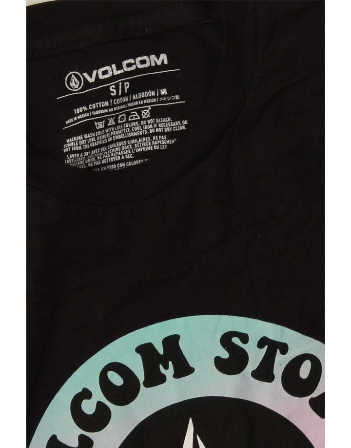 Volcom Herren-T-Shirt mit Grafik, Größe S, Schwarz, Baumwolle