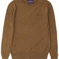 Superdry Mens Crew Neck Jumper Sweater Small Khaki Cotton