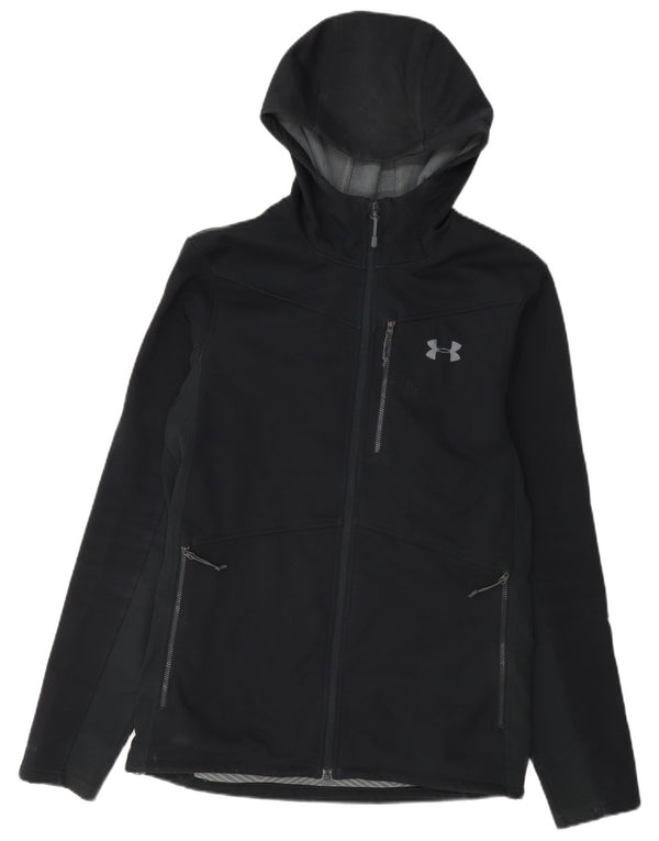 Under Armour Mens Tracksuit Top Jacket Small Black Colourblock Sports