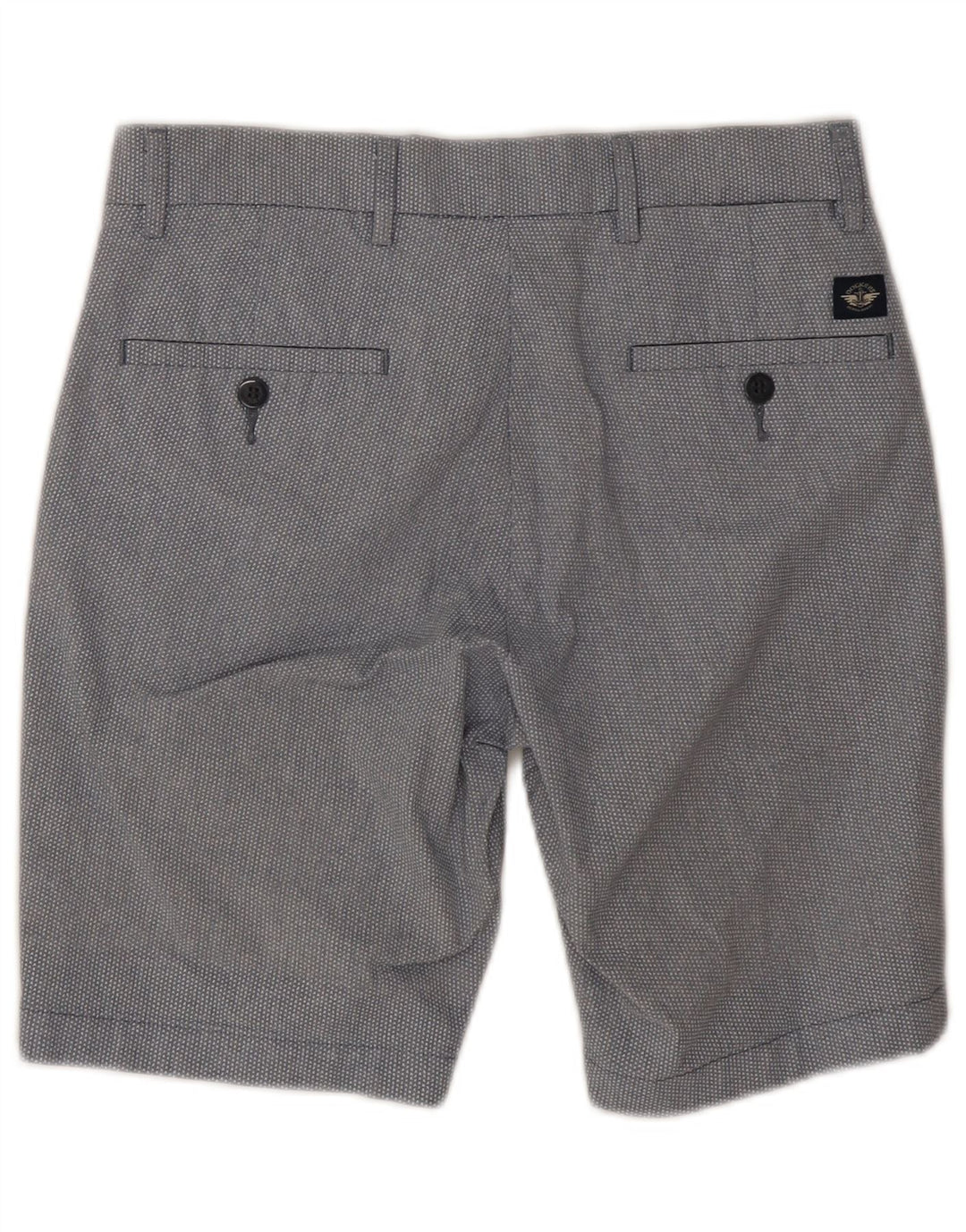 Dockers Herren Flex Chino Shorts W28 Mittelgrau gefleckte Baumwolle