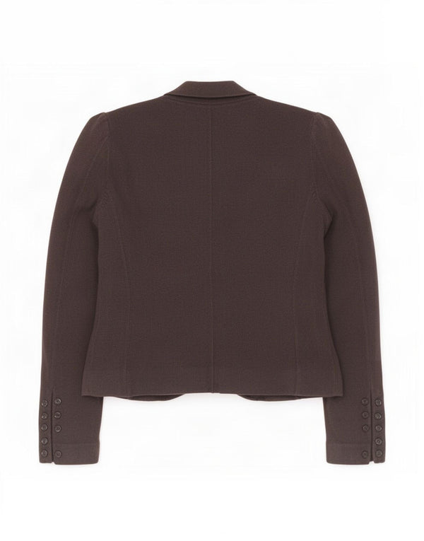 Phase Eight Damen-Strickblazer mit 3 Knöpfen, UK 12, mittelgraue Viskose