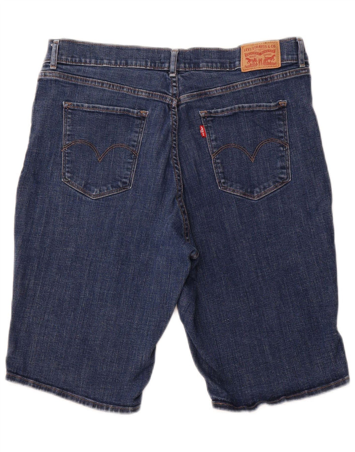 LEVI'S Womens Bermuda Denim Shorts W32 Large  Blue Cotton