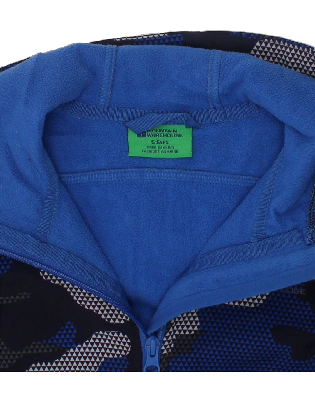 MOUNTAIN WAREHOUSE Boys Hooded Windbreaker Jacket 5-6 Years Blue Vintage Mountain Warehouse and Second-Hand Mountain Warehouse from Messina Hembry 