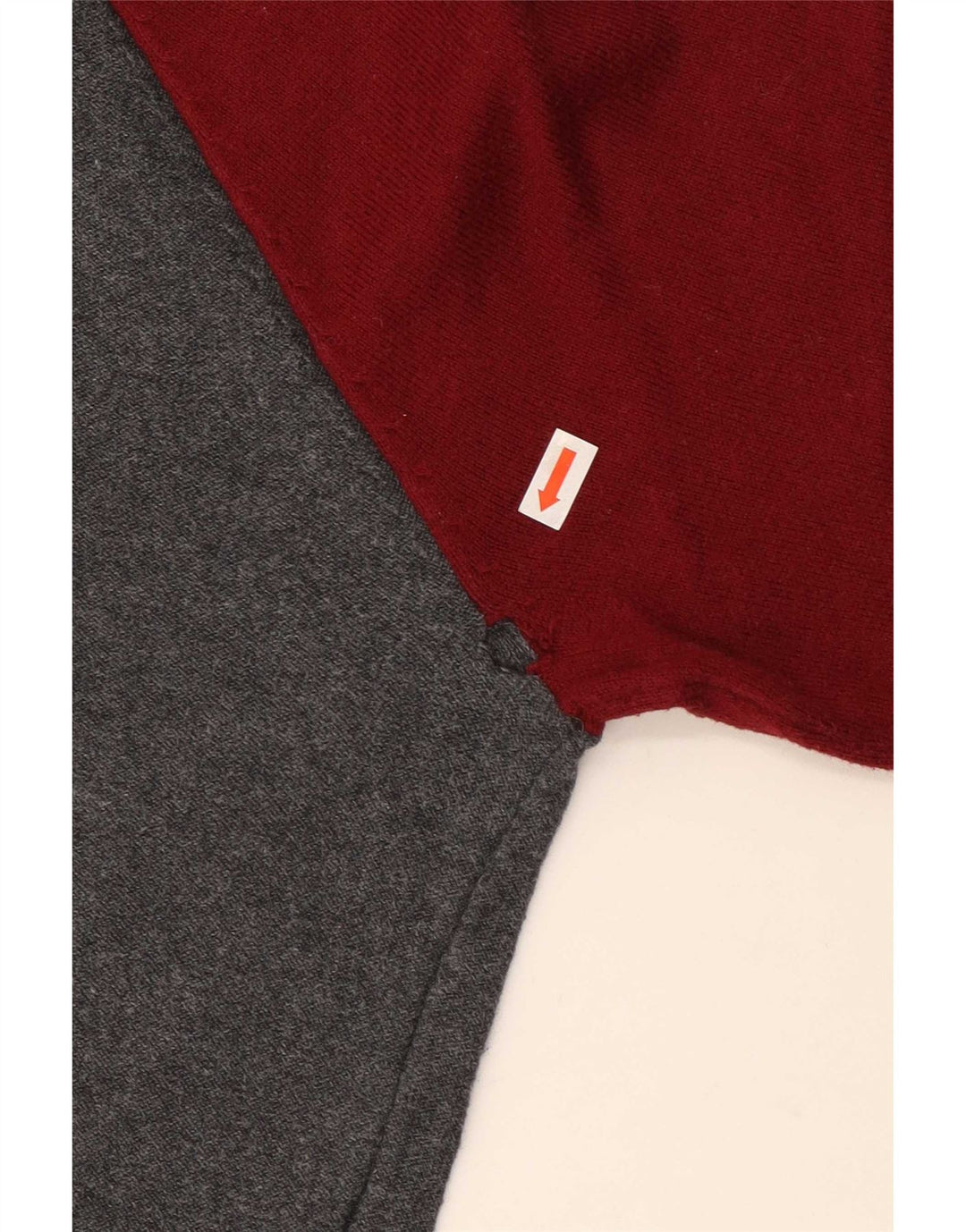 Jack Wills Mens Crew Neck Jumper Sweater Medium Grey Colourblock Cotton