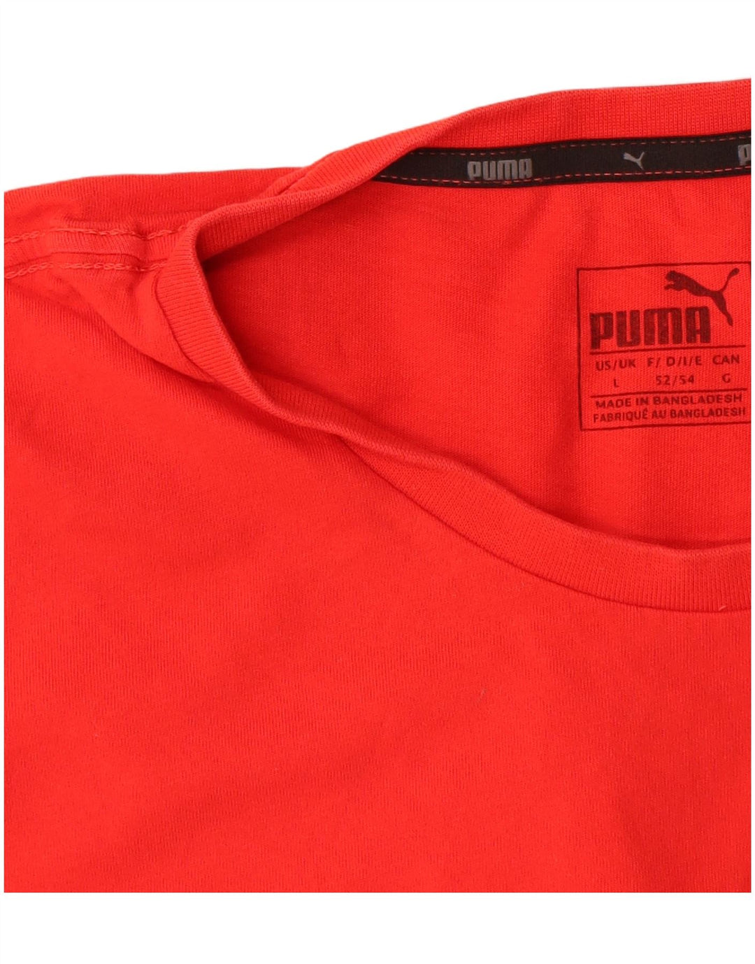 Puma Mens Graphic T-Shirt Top Large Red Cotton