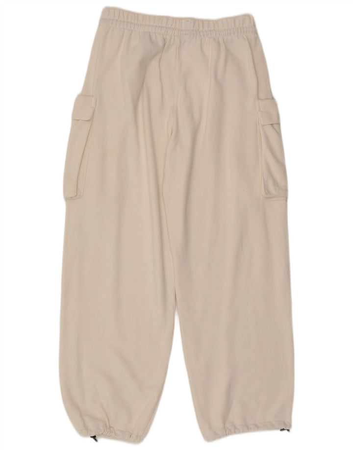 Replay Mens Cargo Tracksuit Trousers Joggers Small  White Cotton
