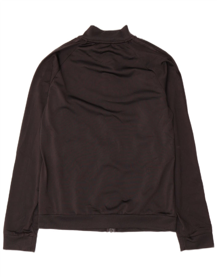 Adidas Womens Tracksuit Top Jacket UK 8/10 Small Black Polyester