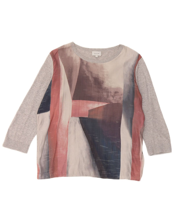 Jigsaw Damen-Pullover mit U-Boot-Ausschnitt, Gr. 42, Größe L, mehrfarbig