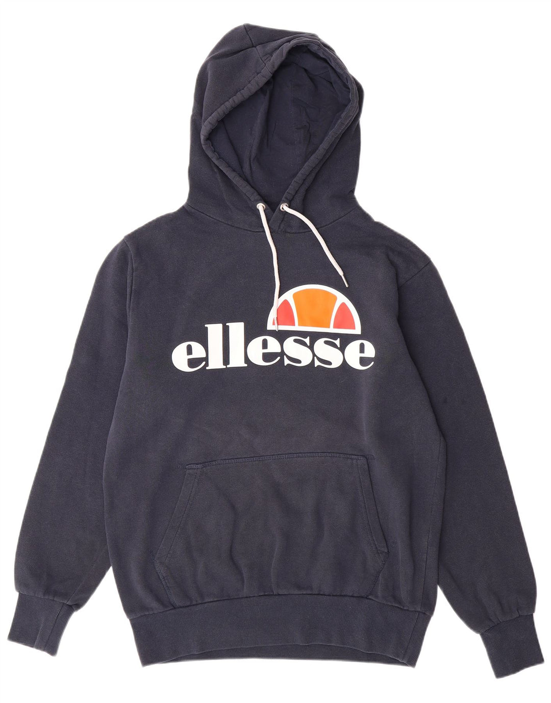 Suéter masculino com capuz gráfico ELLESSE grande azul marinho