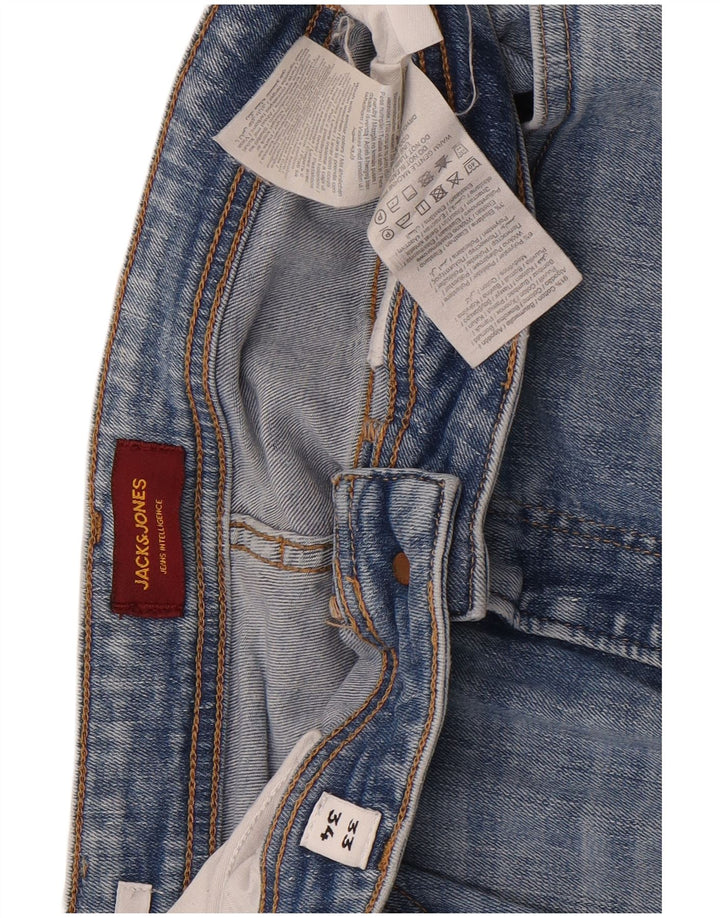 Jack & Jones Herre Clark Slim Jeans W33 L34 Blå Bomuld