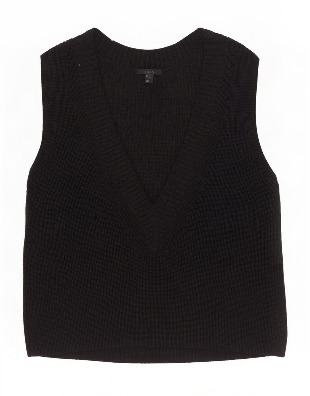 Canotta oversize da donna Cos, taglia UK 10, piccola, in lana nera
