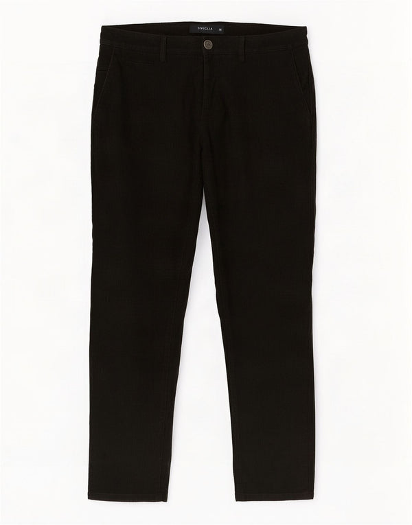 SIVIGLIA Mens Straight Chino Trousers W36 L31 Burgundy Cotton