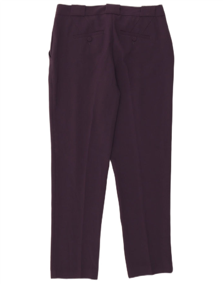 Pantaloni chino slim da donna Benetton IT 42 Medium W30 L28 Poliestere viola