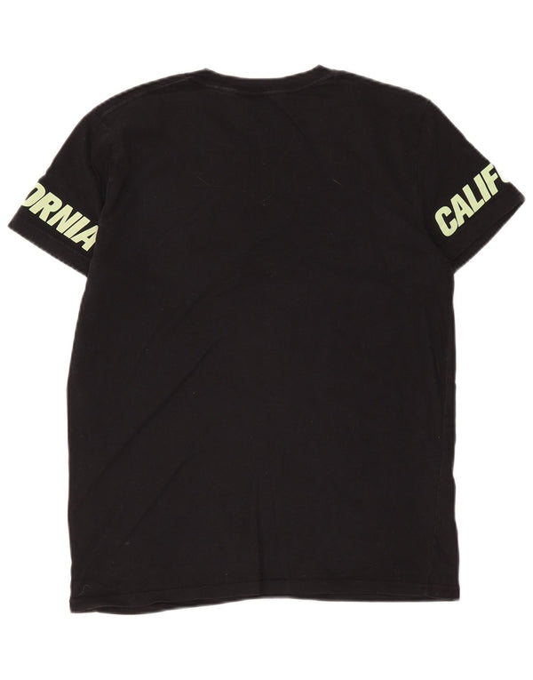 T-shirt grafica da uomo Hollister Top Small Nera