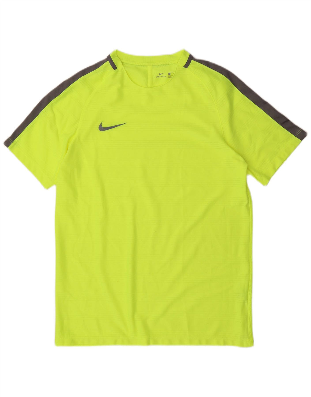 Nike Mens Dri Fit T-Shirt Top Large Green Colourblock Polyester