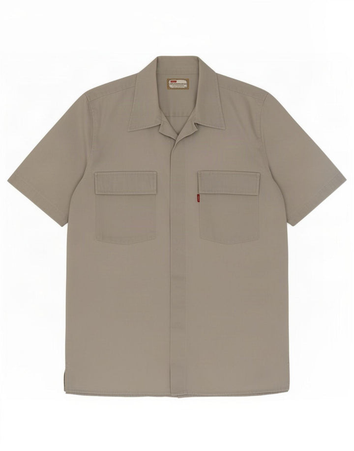 Camisa Levi's Hombre Manga Corta Algodón Gris Medio