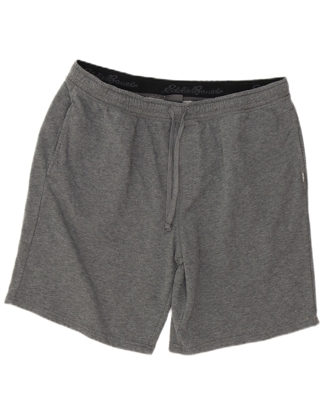 Eddie Bauer Mens Sport Shorts XL  Grey Flecked Cotton