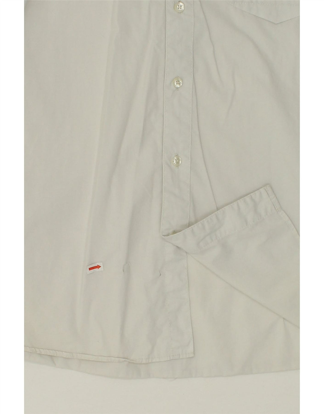 PEPE JEANS Mens Slim Fit Graphic Shirt Medium White Cotton Vintage PEPE Jeans and Second-Hand PEPE Jeans from Messina Hembry 