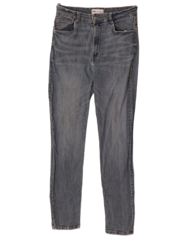 Jeansy damskie Zara Skinny EU 42 Large W32 L27 Niebieskie