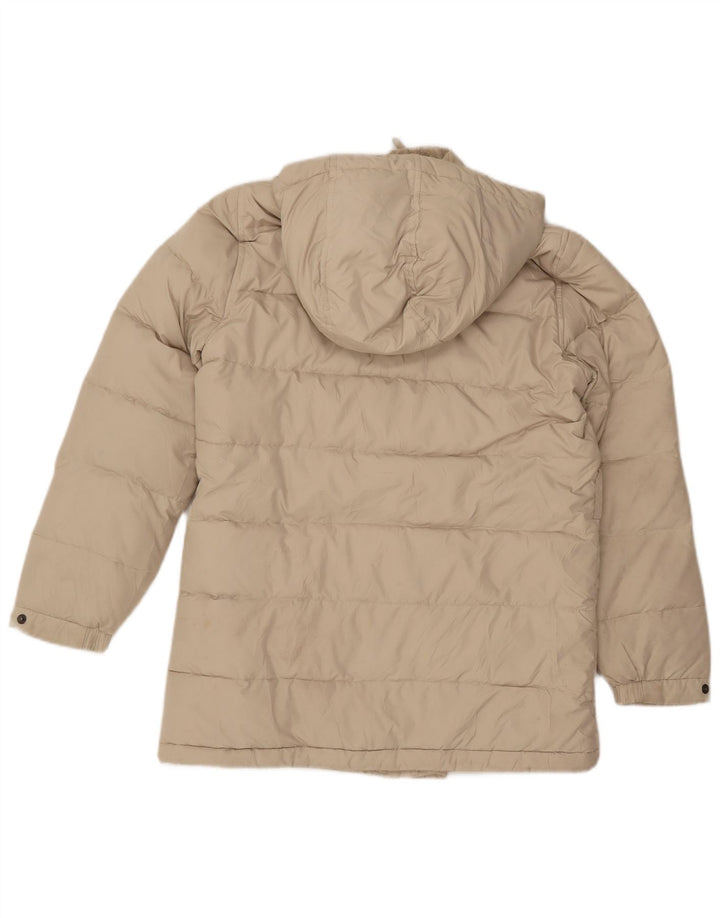 SERGIO TACCHINI Polstret hættejakke til kvinder IT 42 Medium Beige Polyester