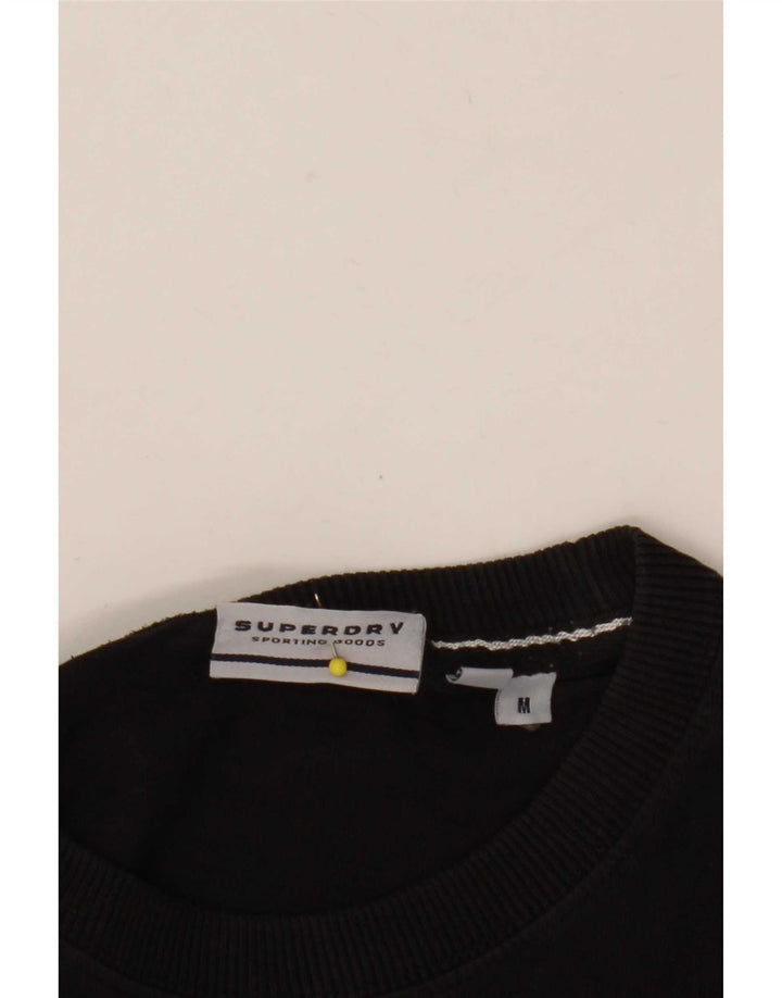 Superdry Camiseta con gráfico gráfico para hombre, parte superior mediana negra