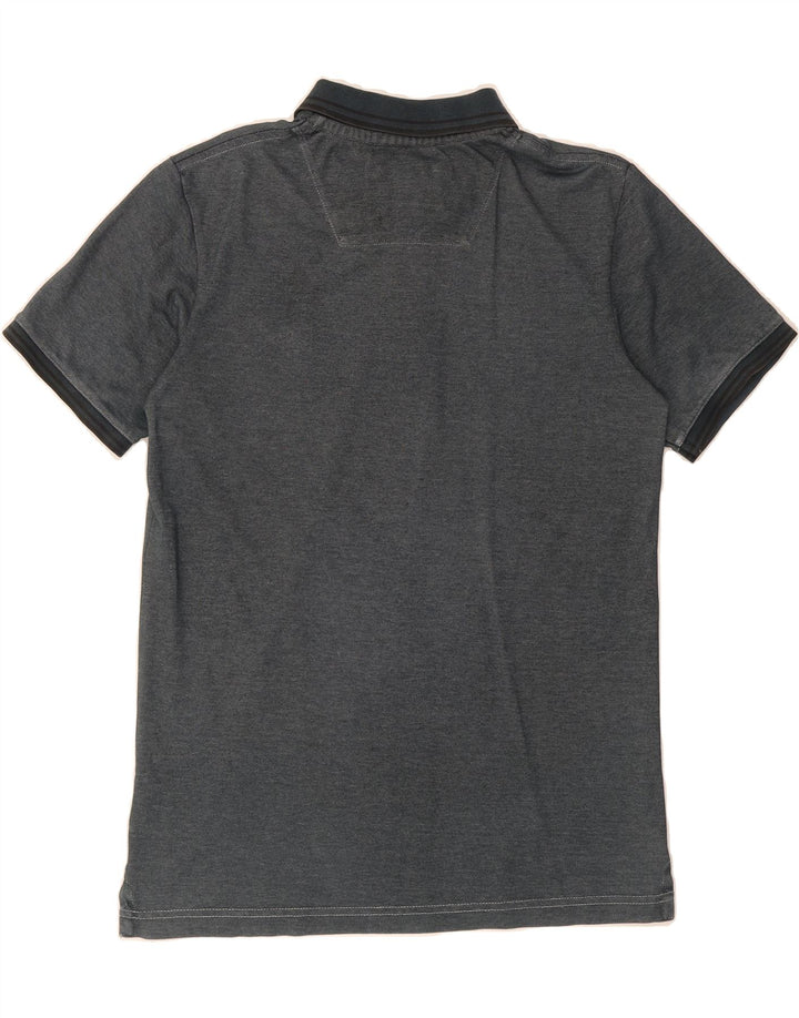 TIMBERLAND Mens Regular Fit Polo Shirt Large Navy Blue Cotton