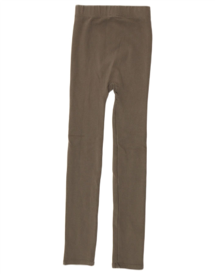 Zara Dame Leggings UK 4 XS Khaki
