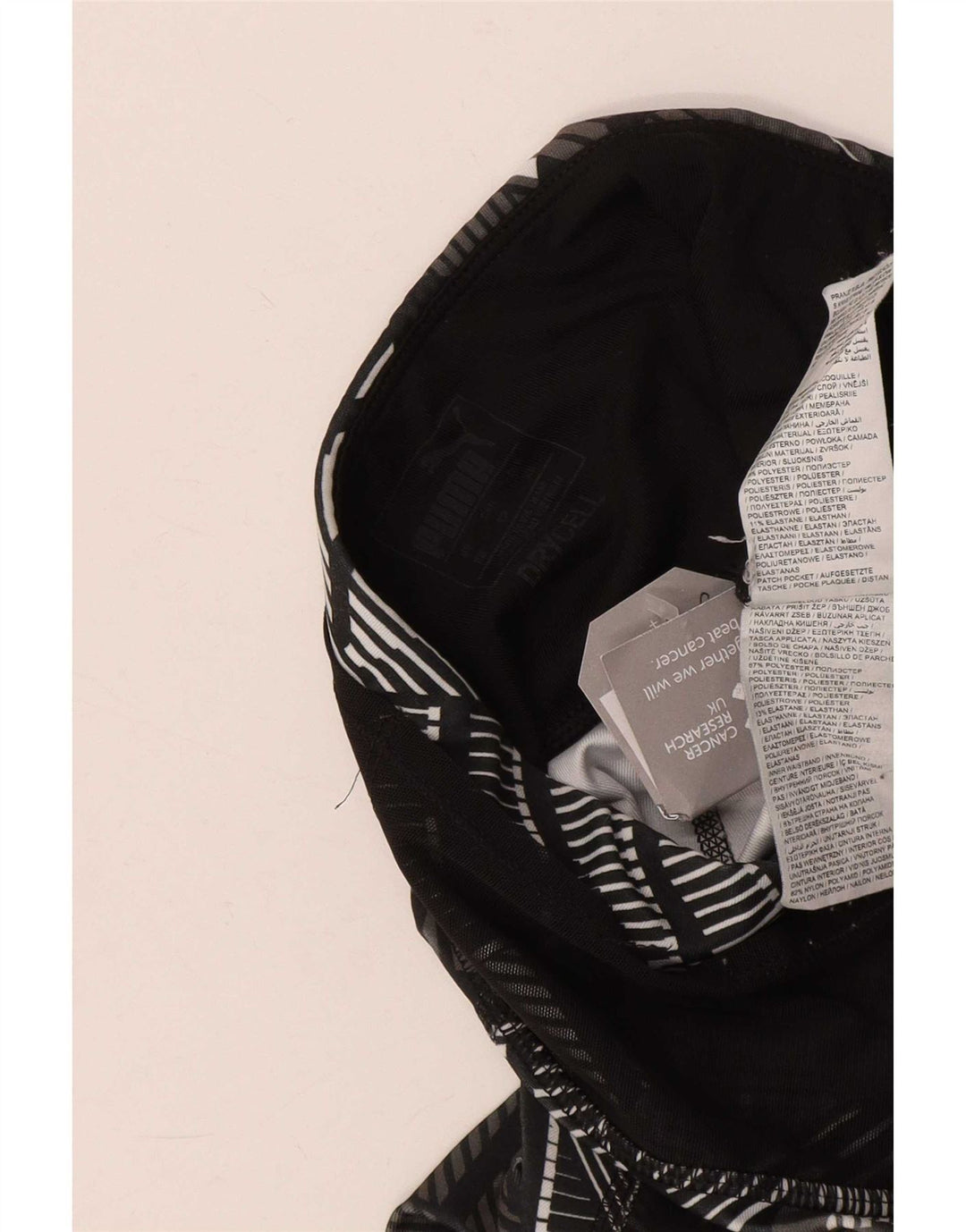 Leggings grafici da donna Puma UK 4 XS poliestere nero
