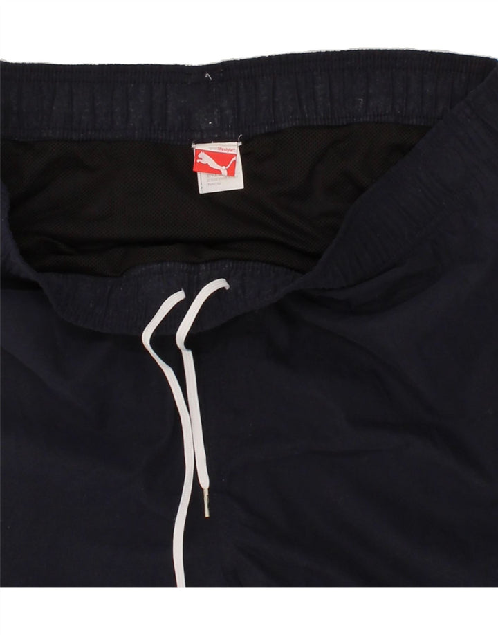 PUMA Mens Sport Shorts Large Navy Blue Vintage Puma and Second-Hand Puma from Messina Hembry 