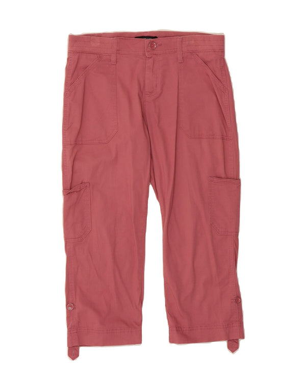 LEE Womens Mid Rise Relaxed Fit Capri Trousers US 4 Small W30 L20 Pink
