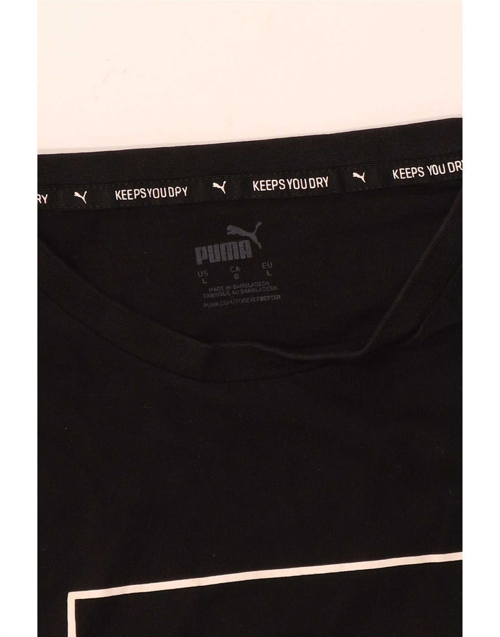Puma T-shirt graphique pour hommes, grand, noir