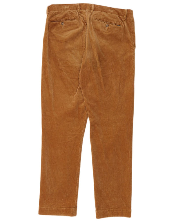 Мужские прямые вельветовые брюки Ralph Lauren W34 L32, коричневые, хлопковые