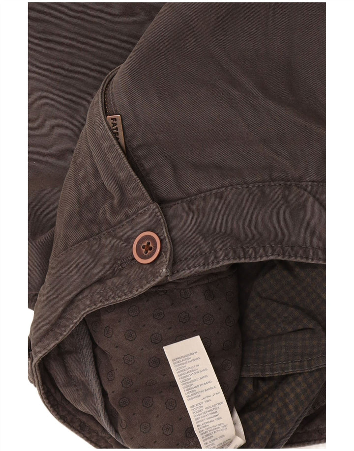 Fat Face Mens Chino Shorts W30 Medium Grey Cotton