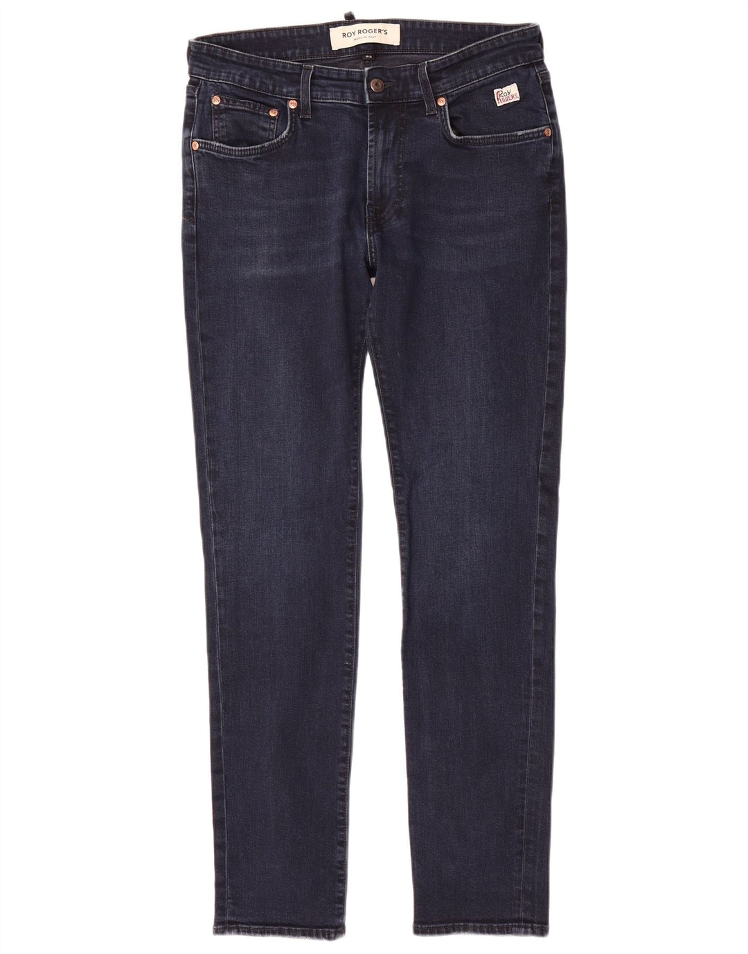 Roy Rogers Womens Slim Jeans W33 L31 Navy Blue Cotton