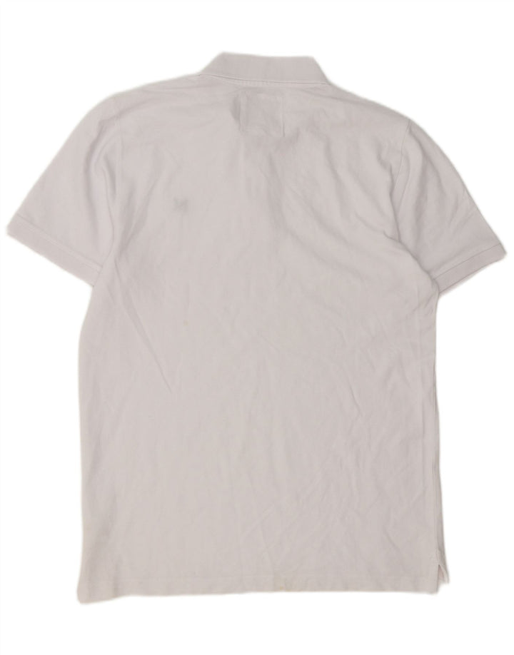 Crew Clothing Mens Polo Shirt Large White Cotton