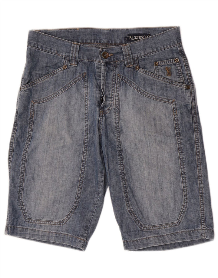 Jeckerson Short en jean pour homme W30 en coton bleu moyen