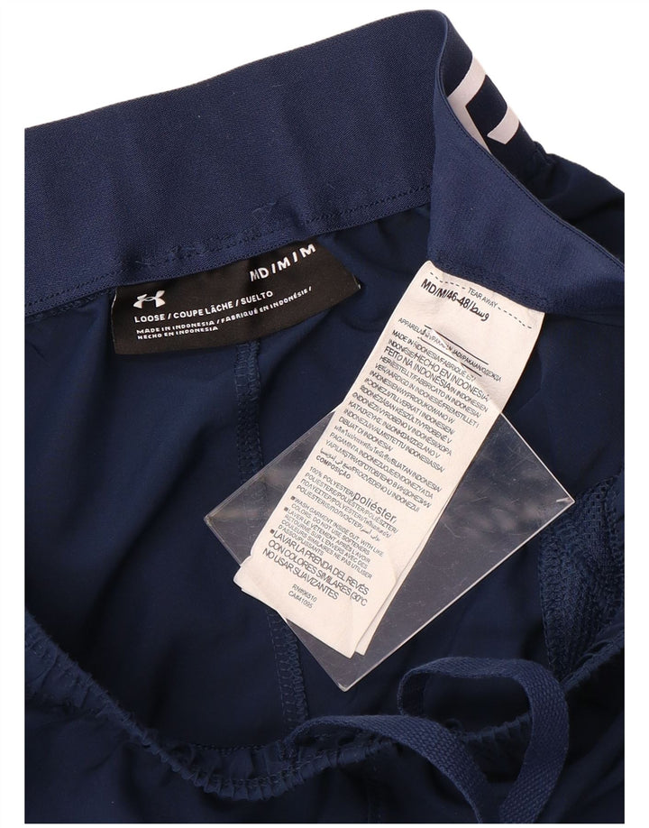 Under Armour Mens Graphic Sport Shorts Medium  Navy Blue Polyester