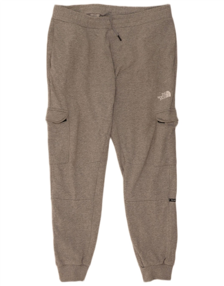 The North Face Mens Graphic Tracksuit Trousers Joggers Medium Grey Flecked