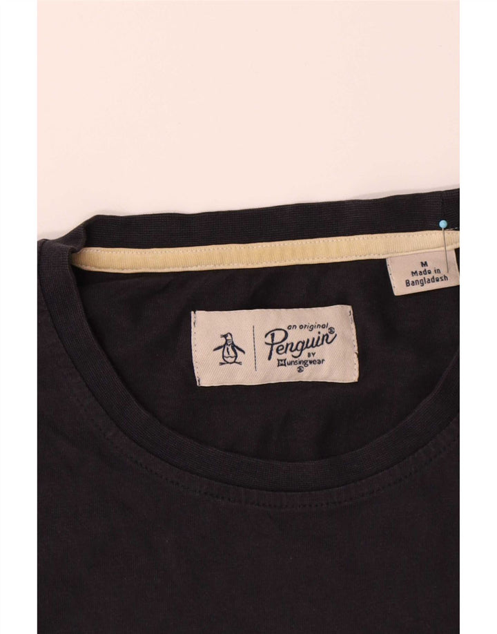 T-shirt da uomo Penguin Top in cotone blu navy medio