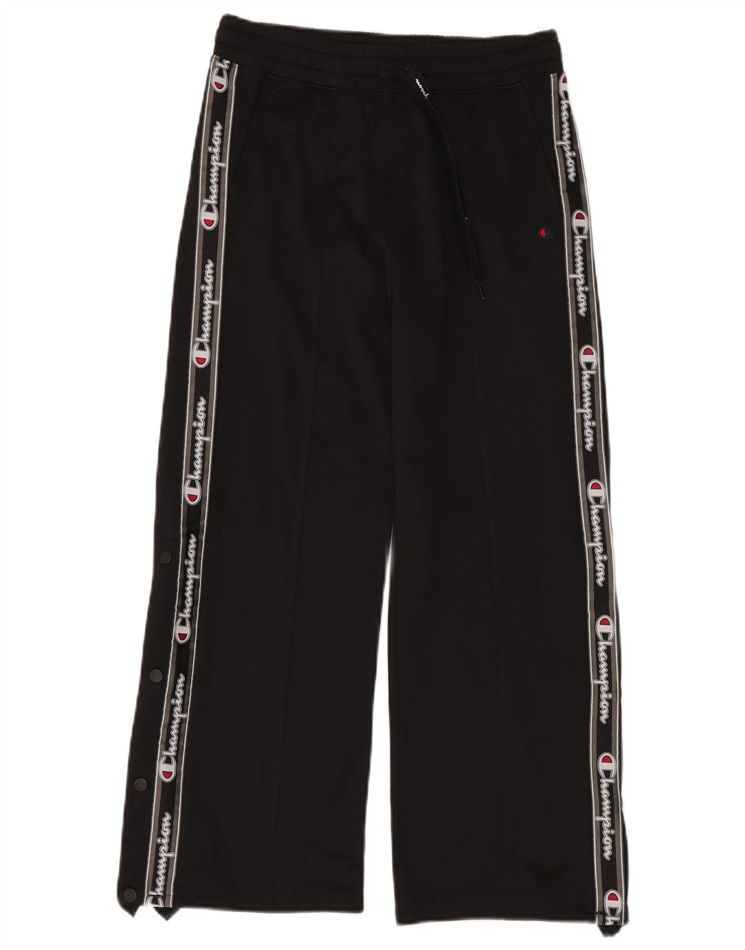Champion Womens Graphic Tracksuit Trousers UK 10 Small Black Polyester
