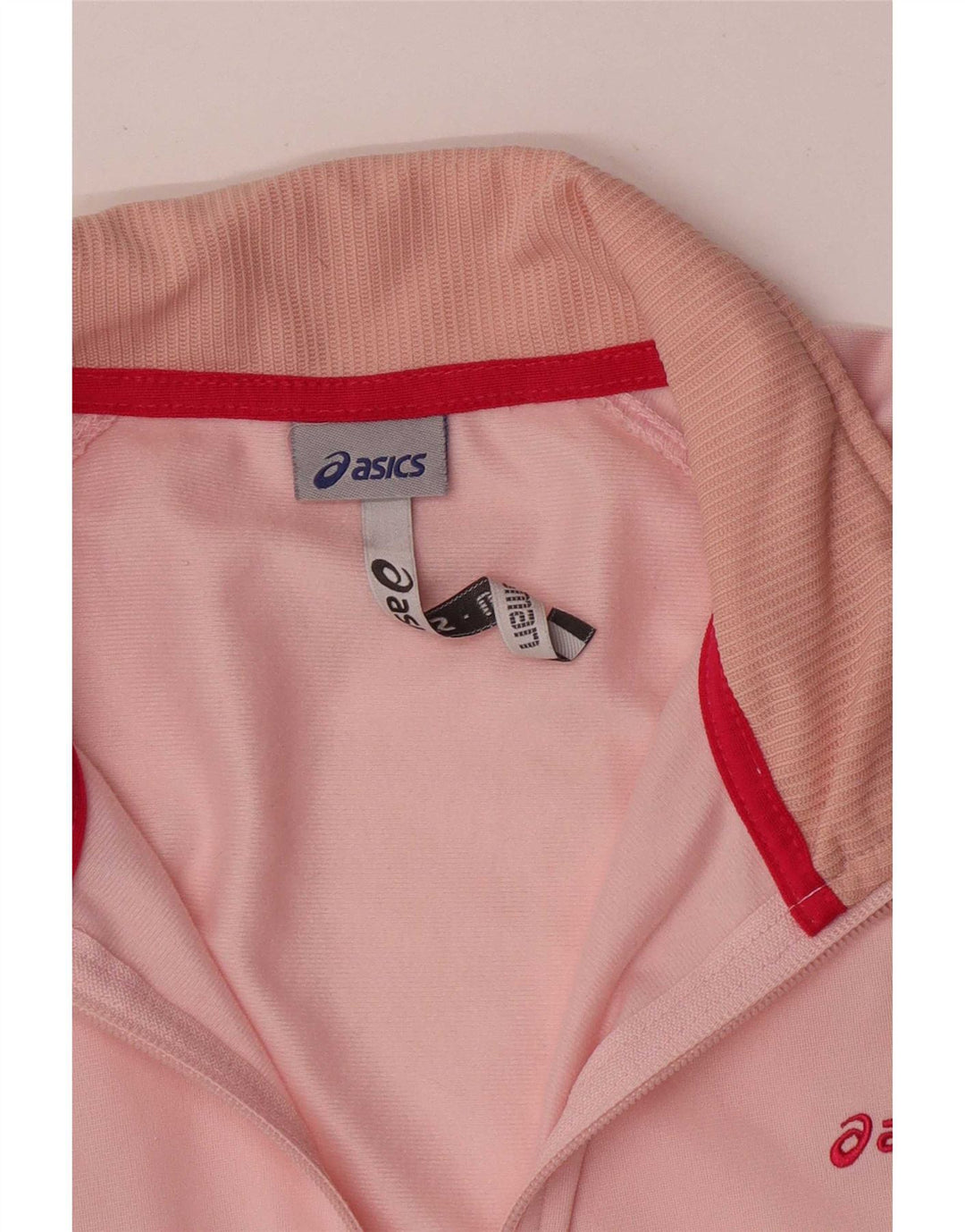 Giacca da ginnastica da donna Asics UK 16 Large Rosa in poliestere color block