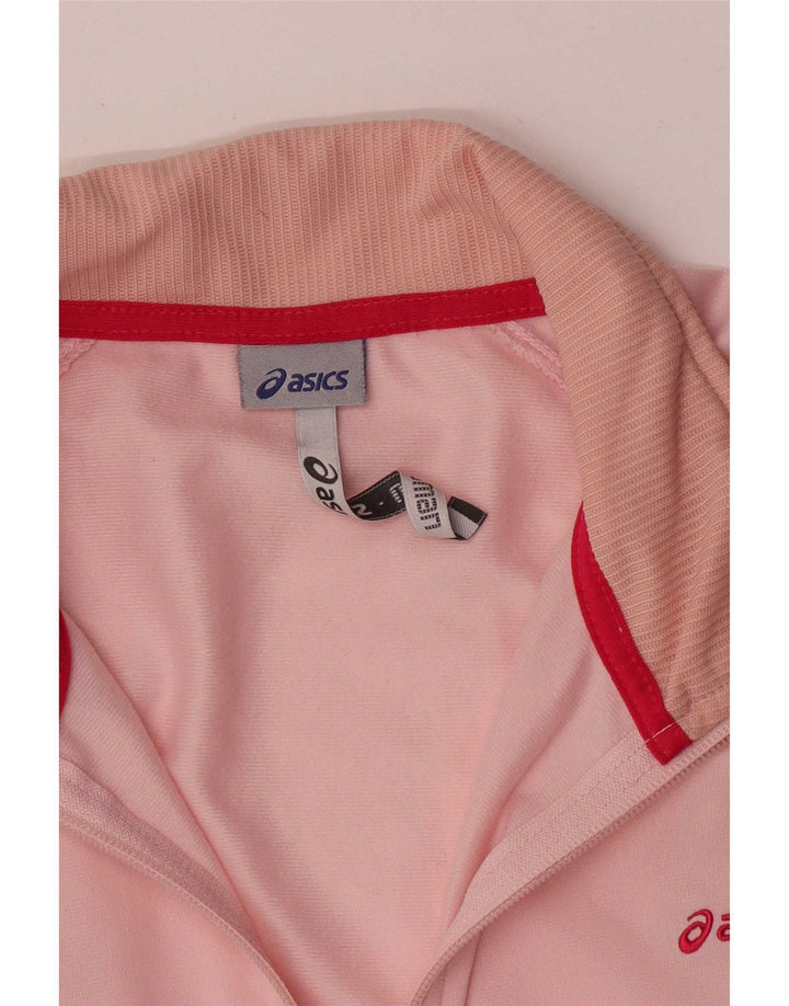 Giacca da ginnastica da donna Asics UK 16 Large Rosa in poliestere color block