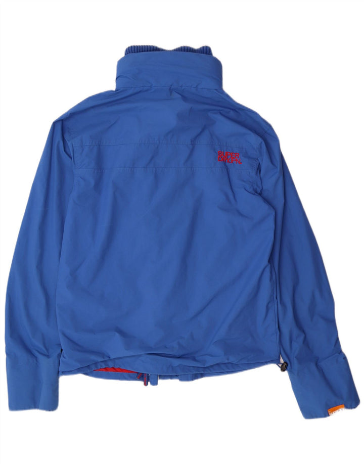 Męska kurtka wiatrówka SUPERDRY UK 40, duża niebieska nylonowa
