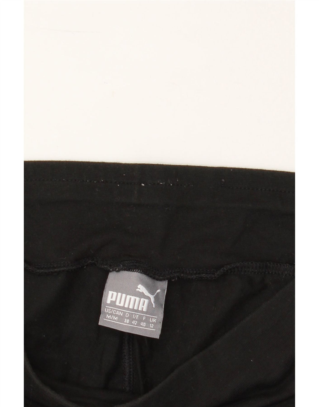 PUMA Womens Graphic Leggings UK 12 Medium  Black Vintage Puma and Second-Hand Puma from Messina Hembry 