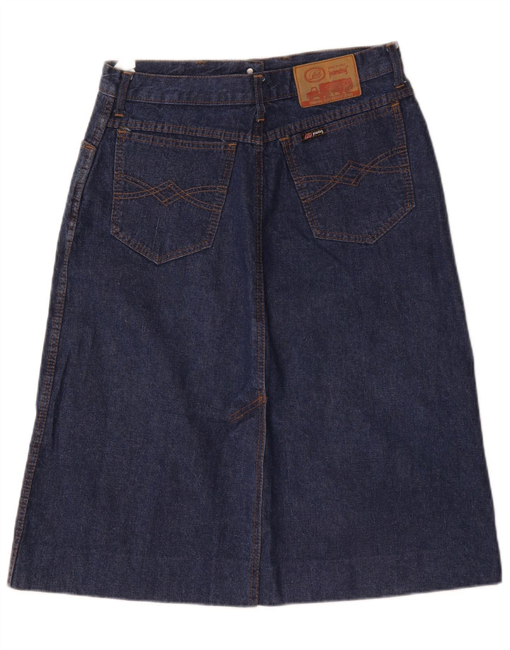 Vintage denimnederdel til kvinder W30 Medium Navyblå