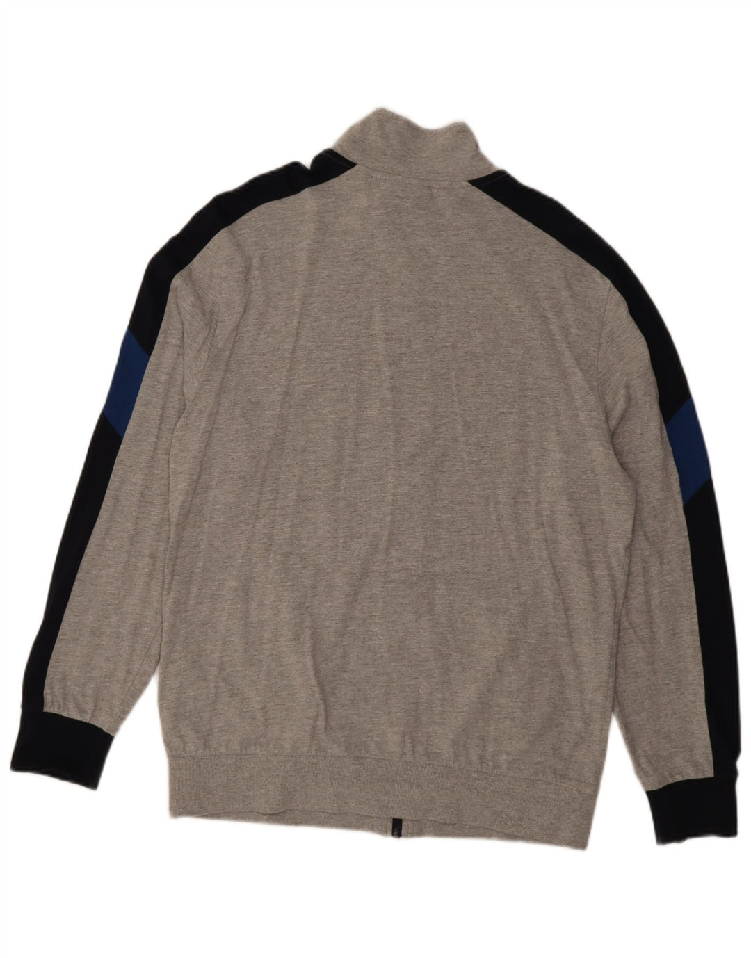 Lotto Mens Tracksuit Top Jacket XL Grey Colourblock Cotton