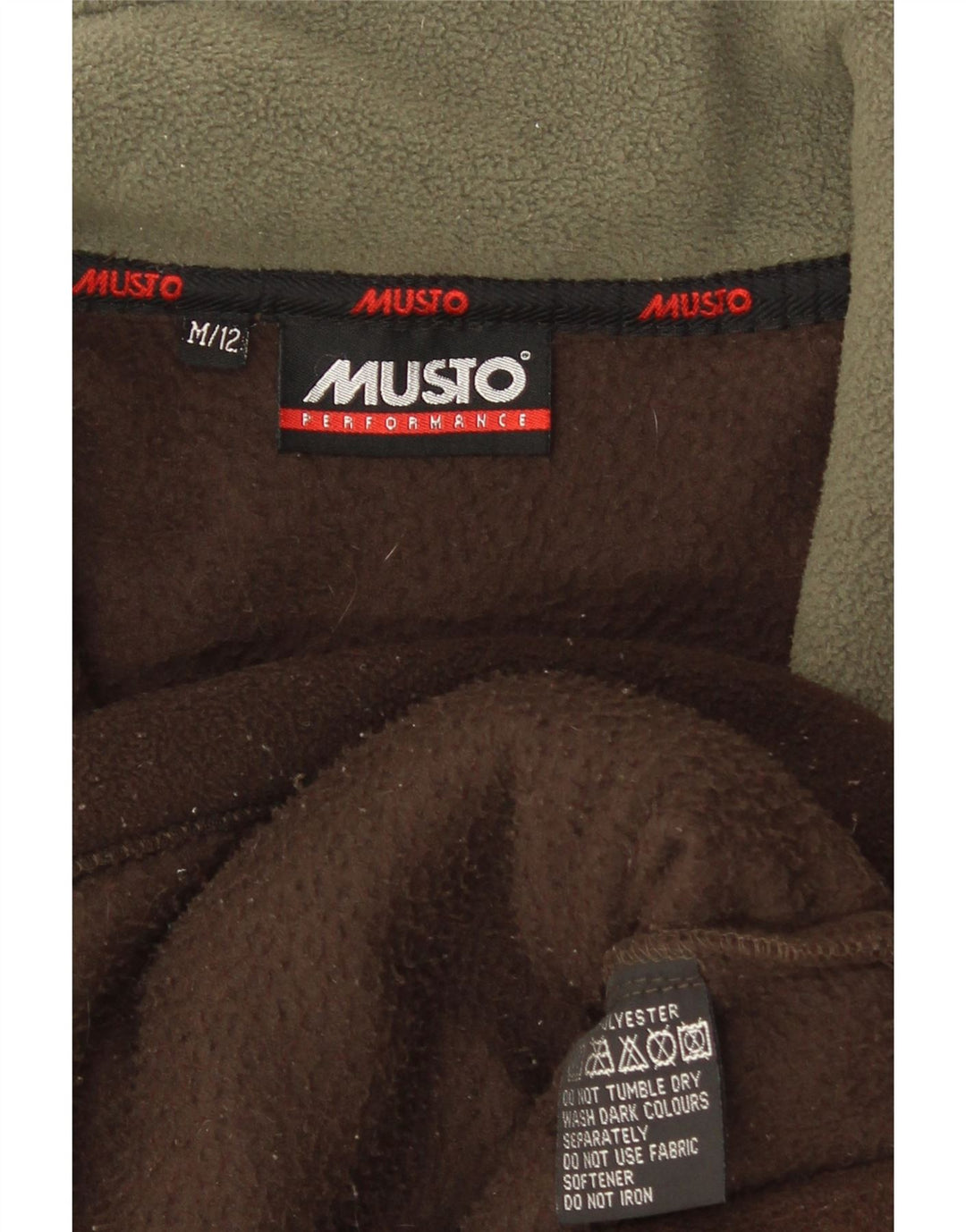 Musto Damen Fleecejacke UK 12 Mittelbraunes Polyester