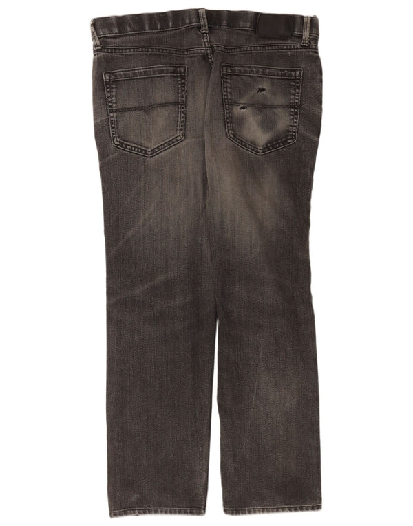Marks & Spencer Mens Regular Fit Straight Jeans W34 L29 Grey Cotton